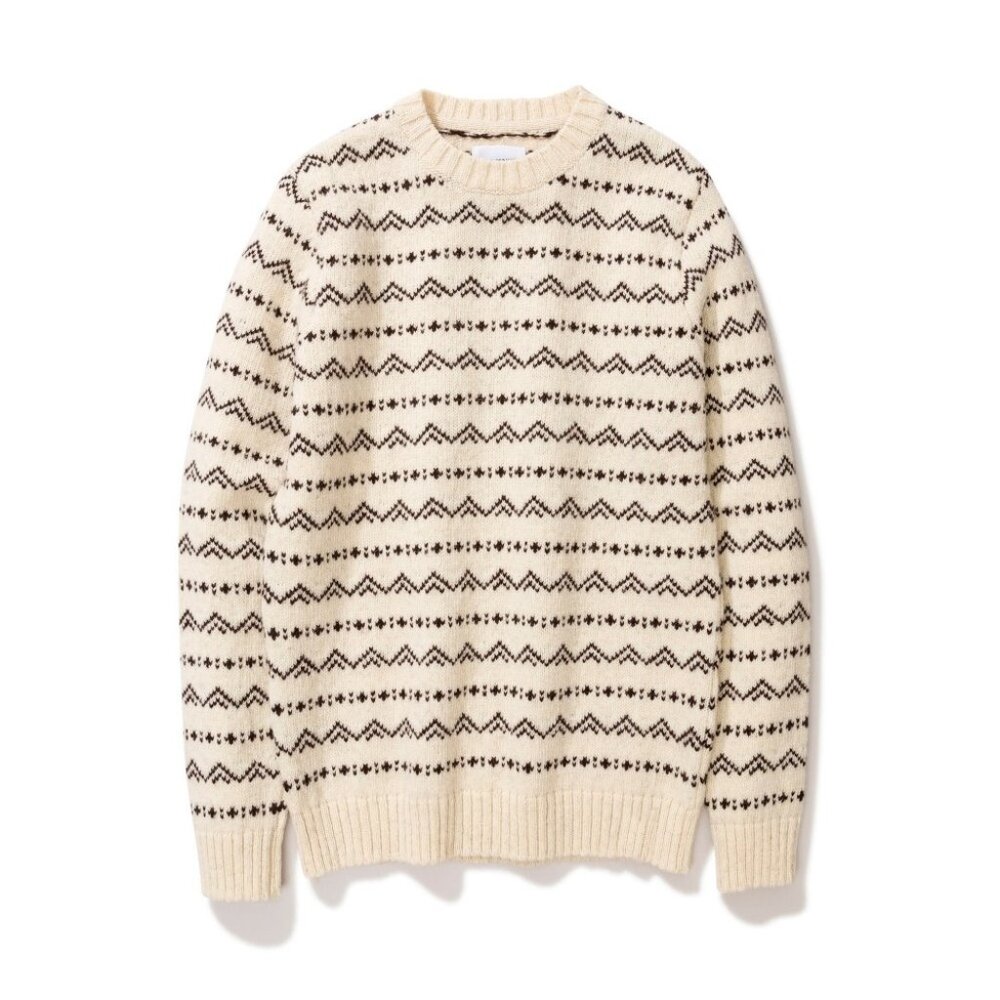 Norse Projects Arild Rough Fairisle Wool Jumper XL